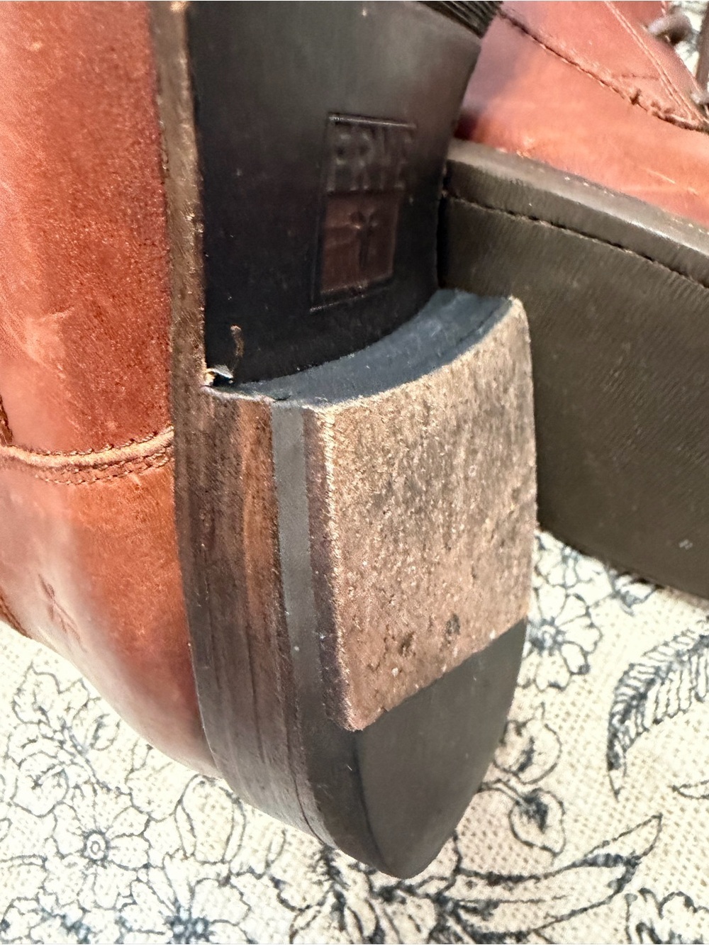 FRYE leather lace-up boots Brown Leather - Picture 13 of 15